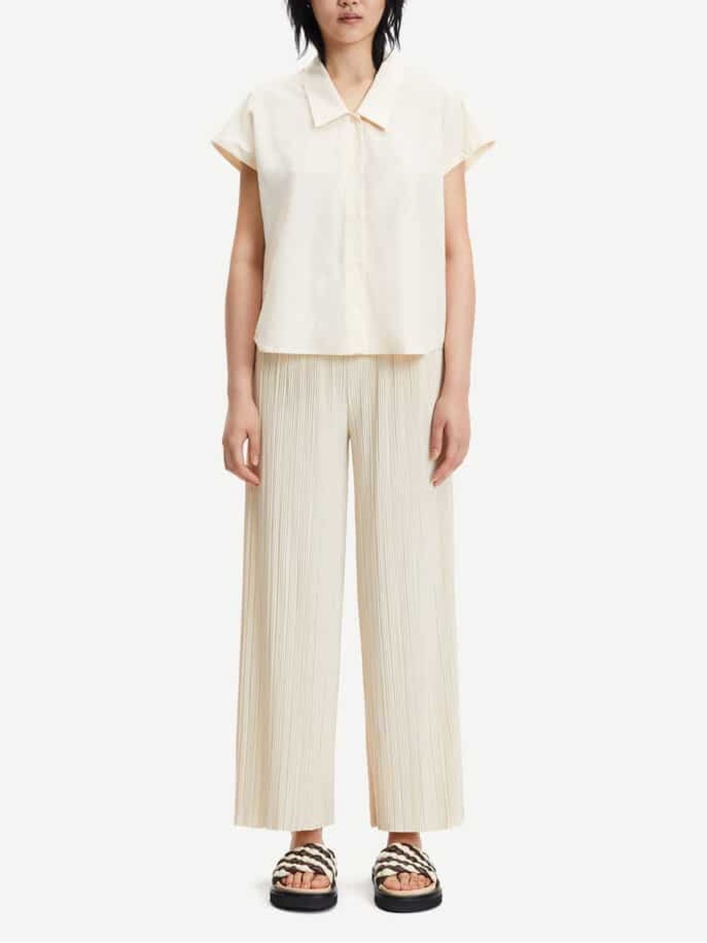 Samsoe Samsoe Uma Silky Pleated Pants Angora M